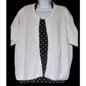 Russ White Fuzzy Cardigan